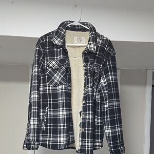 Plaid Black and White Women's Jacket